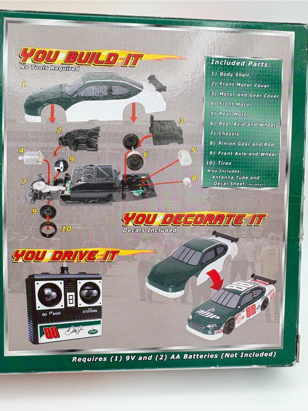 Front Runners R/C Garage Radio Control Car Kit You Build It NASCAR #88 Earnhardt - Picture 11 of 13